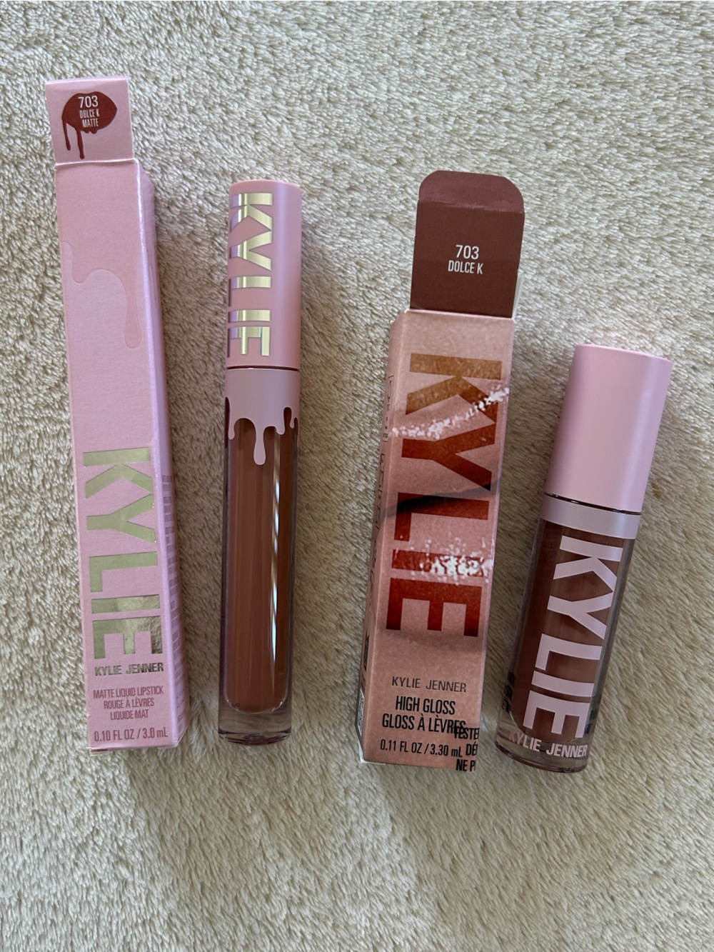 Kylie Cosmetics Liquid Lipstick & Gloss Duo (703 Dolce K)
